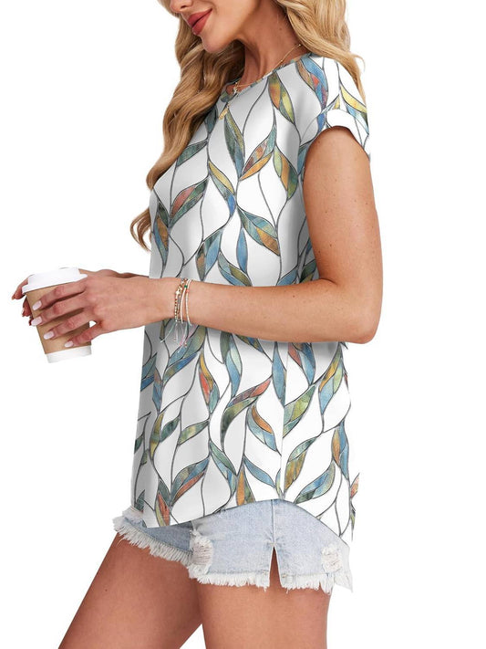 Bluse in Colorful Leaf - Ansicht 2