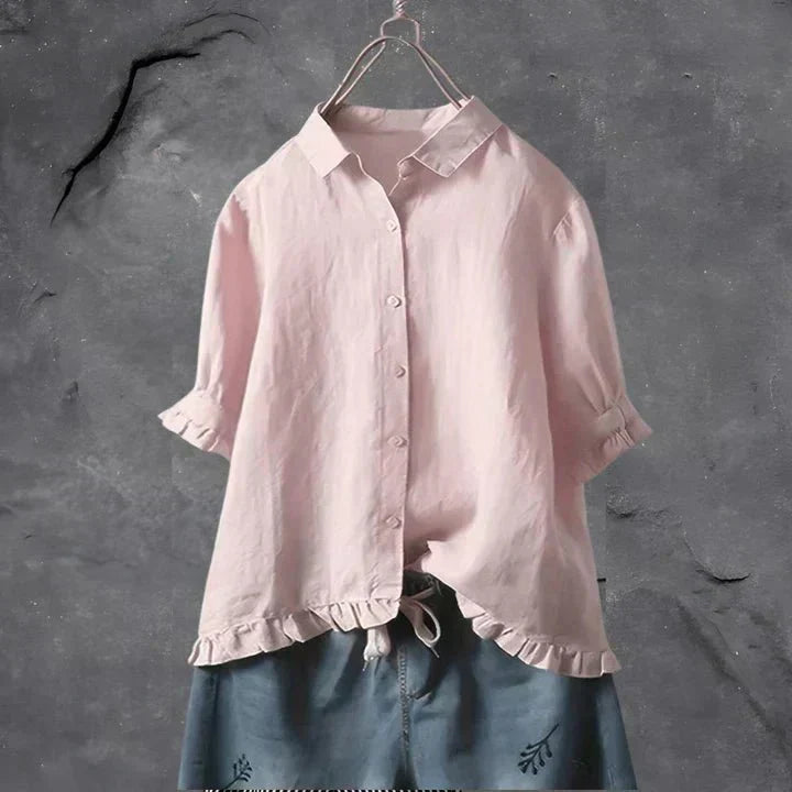 Top in Weiss und Blau - Ansicht 4