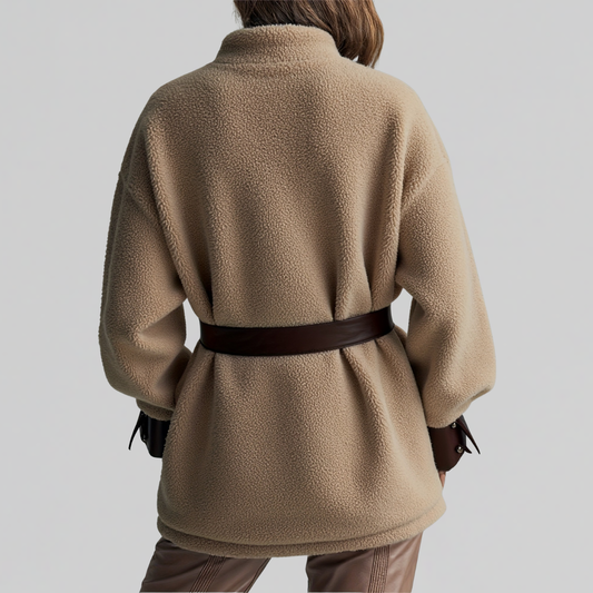Jacke mit Knopfleiste in langer Form - Ansicht 2