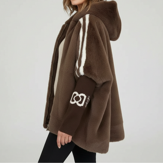 Jacke aus Strick mit Kapuze - Ansicht 2