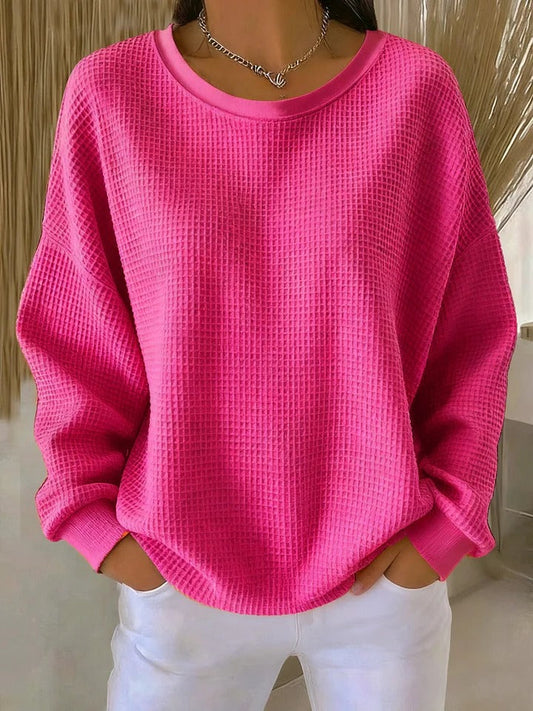 Strickpullover in Rosa und Fuchsia - Ansicht 2