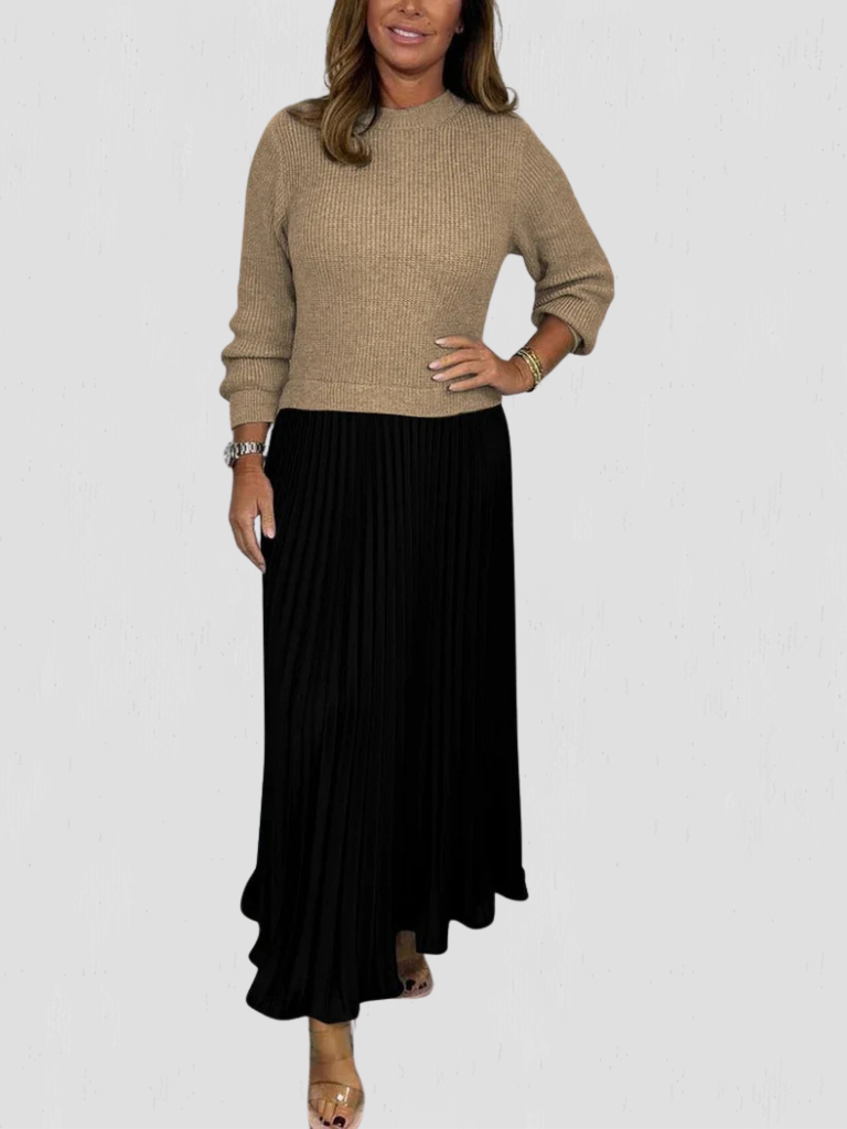 Kleid mit Falten in Grau - Ansicht 10