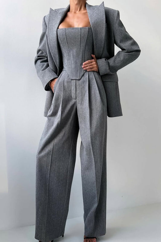 Blazer in Grau und Rosa - Ansicht 2