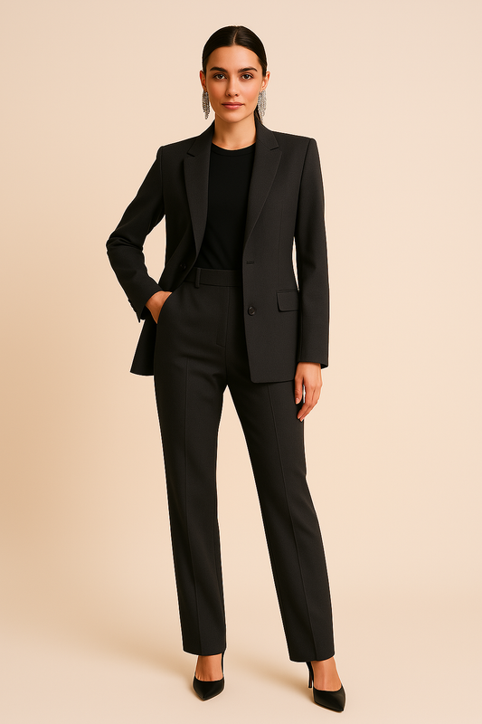 Blazer mit Reverskragen und Knopfleiste in Rosa - Ansicht 2