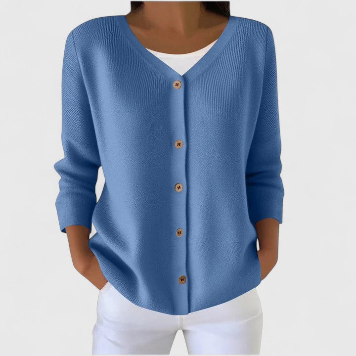 Strickjacke in Grün und Rosa - Ansicht 9