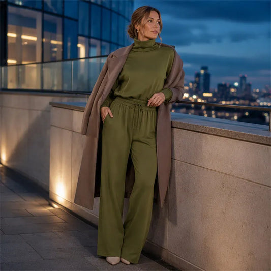 Rollkragenpullover mit Rollkragen in Grau - Ansicht 2