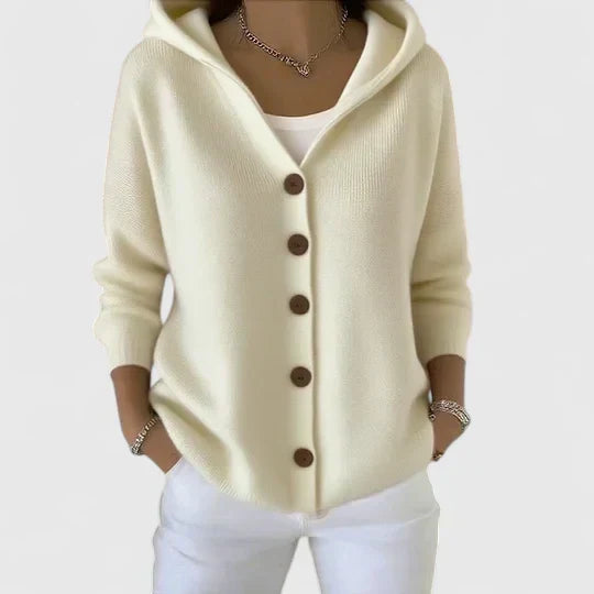 Strickjacke in Rosa und Beige - Ansicht 4