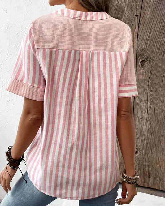 Bluse mit Streifenmuster - Ansicht 2