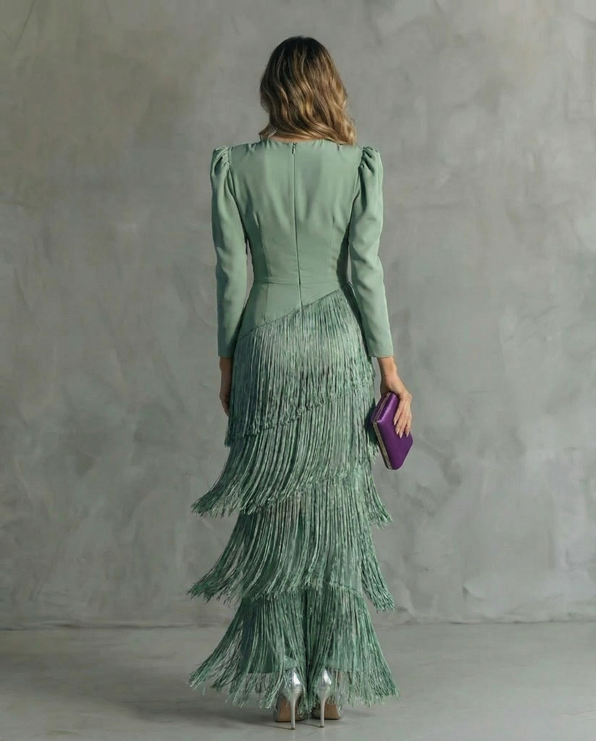Midikleid mit Fransen - Ansicht 7