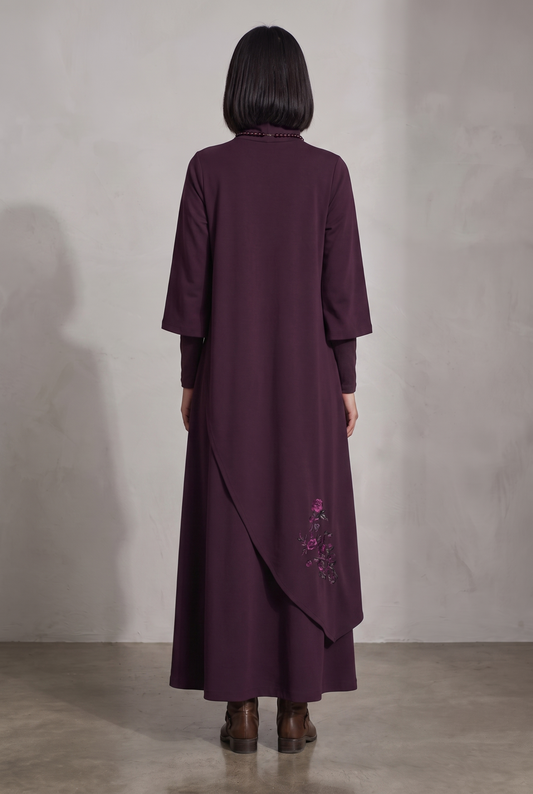 Rollkragenpullover aus Baumwolle mit Rollkragen und Stickerei - Ansicht 2