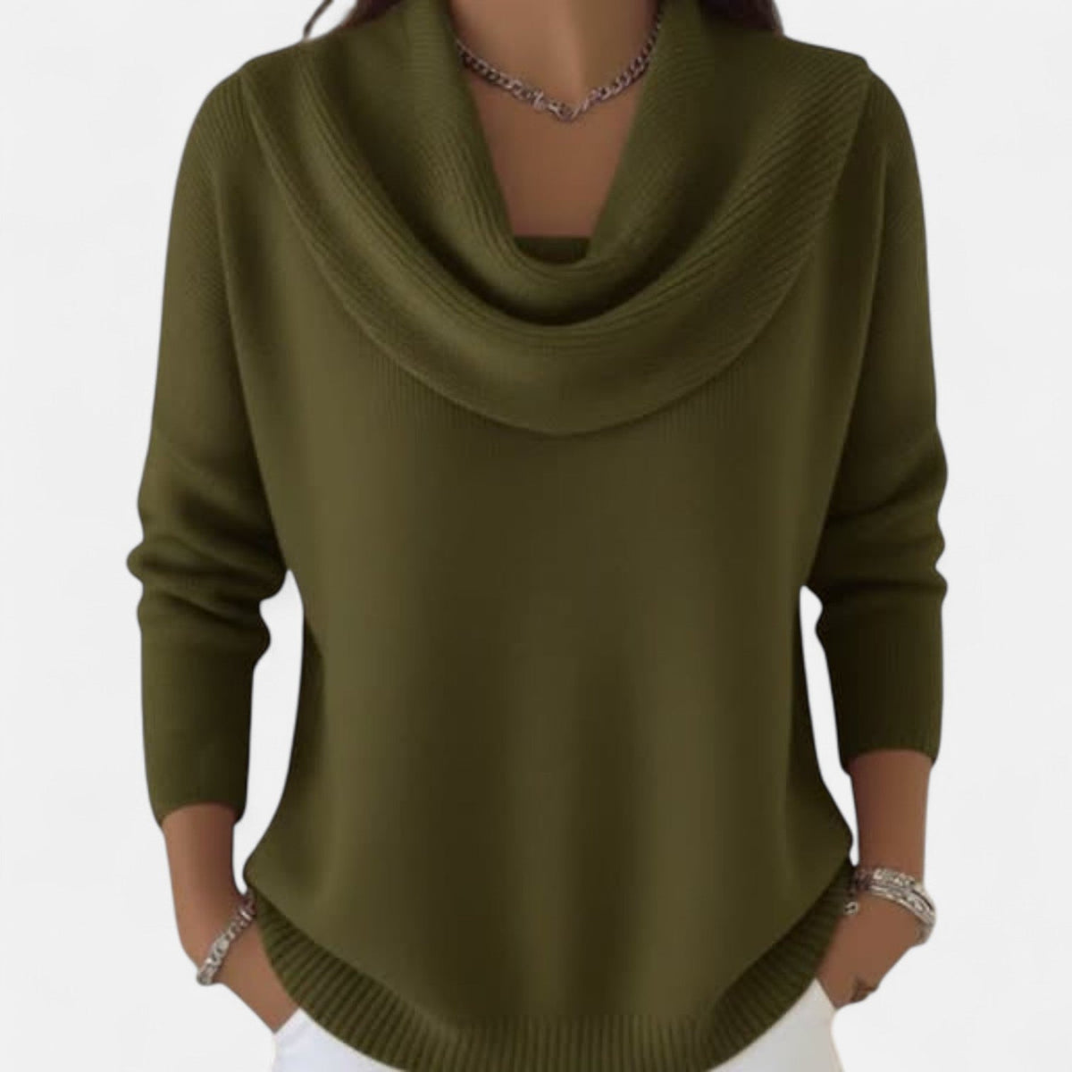 Strickpullover aus Wollmix mit 3/4-Ärmeln - Ansicht 3