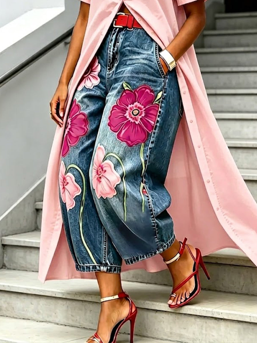 Jeans aus Denim mit Taschen - Ansicht 3