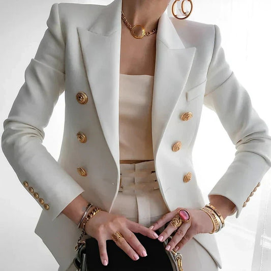 Blazer mit Reverskragen und Knopfleiste - Ansicht 2