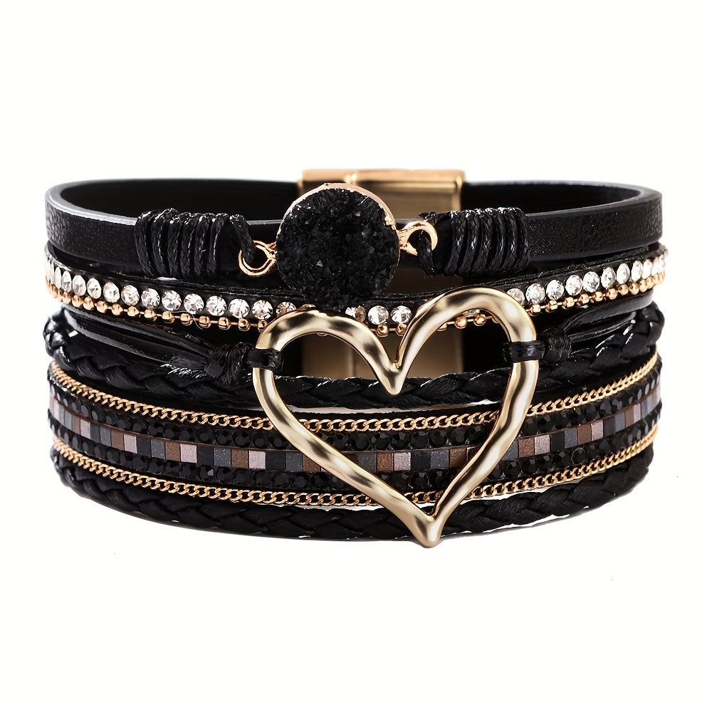 Boho Mehrlagiges Lederarmband