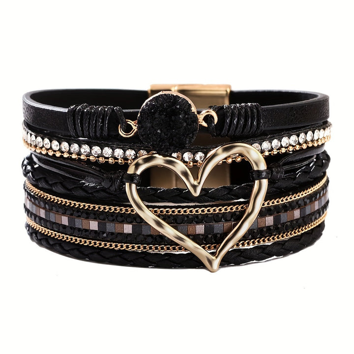 Boho Mehrlagiges Lederarmband