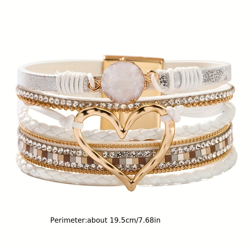 Boho Mehrlagiges Lederarmband