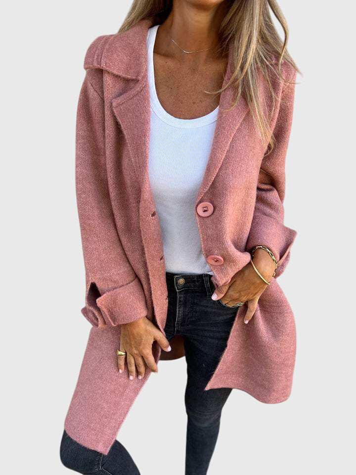 Blazer mit Knopfleiste in Rosa