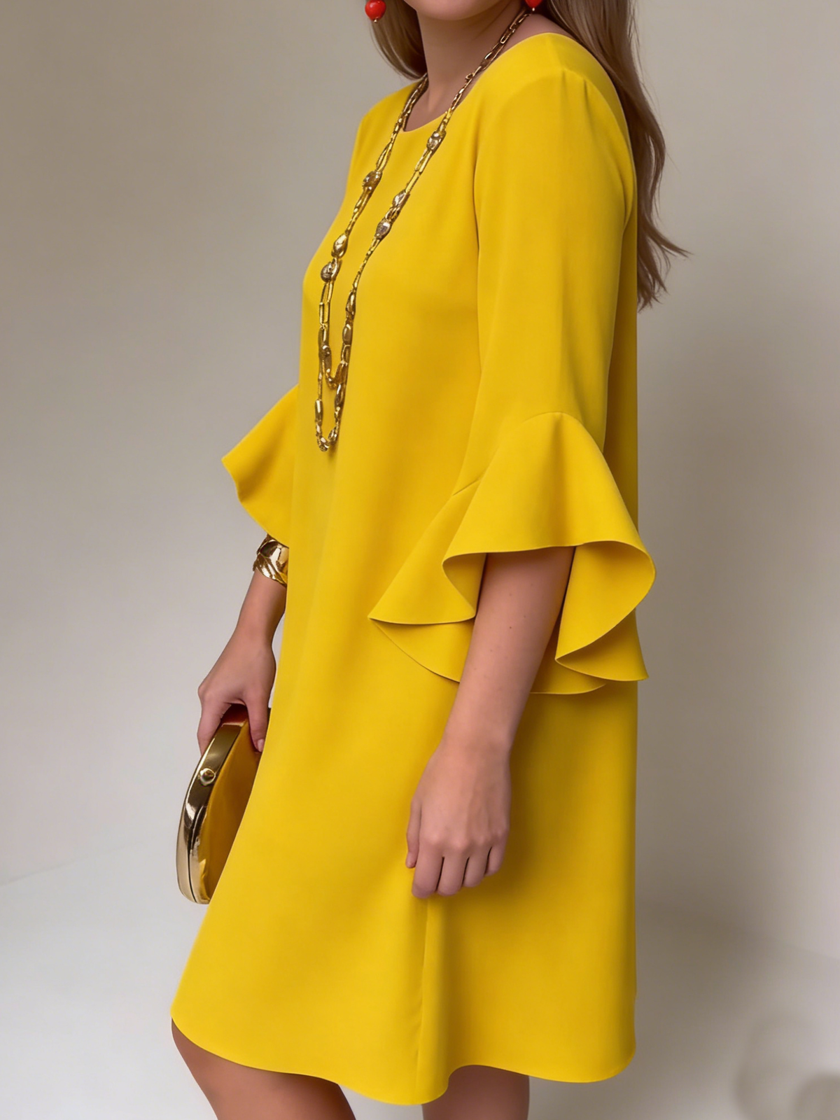 Minikleid mit Rüschen - Ansicht 3