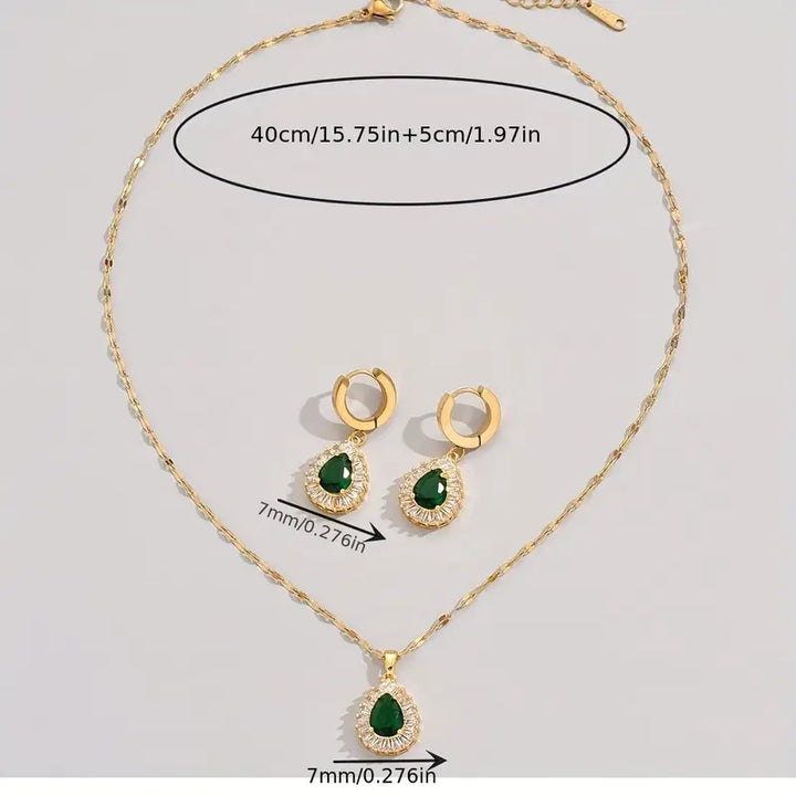 Rheya Lysandelle Schmuckset | Gold
