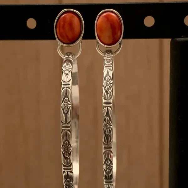 Boucles d'oreilles Onyx Vintage Bohème