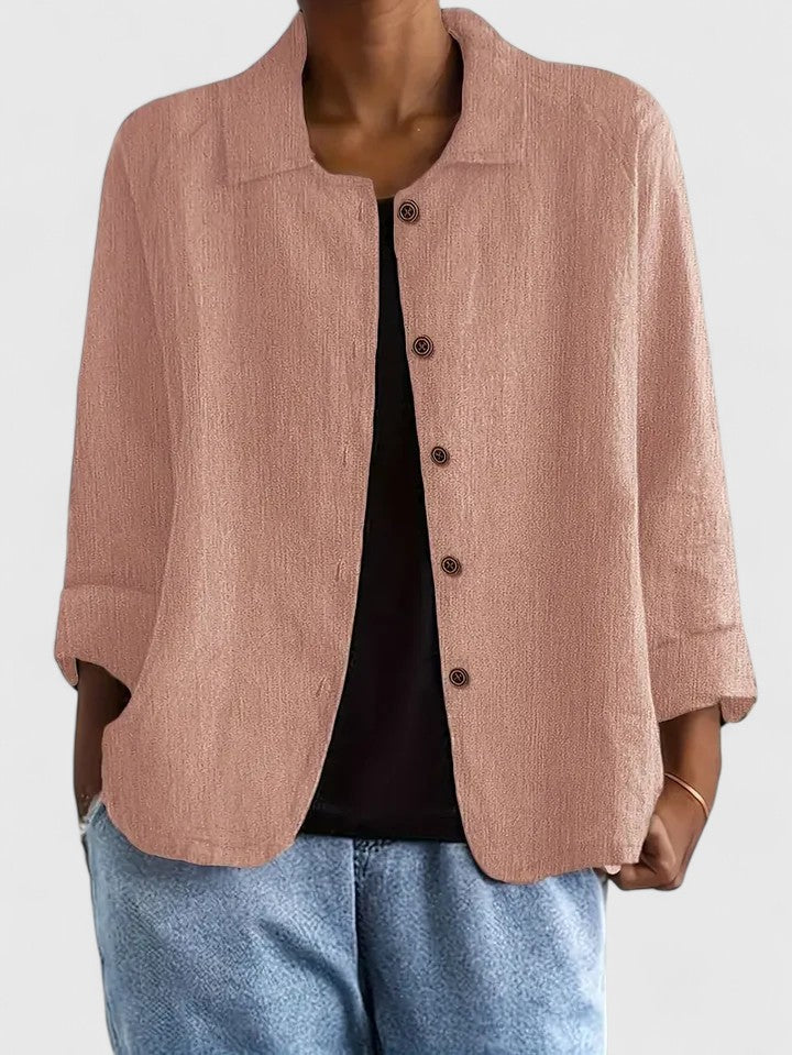 Top in Hellblau und Rosa