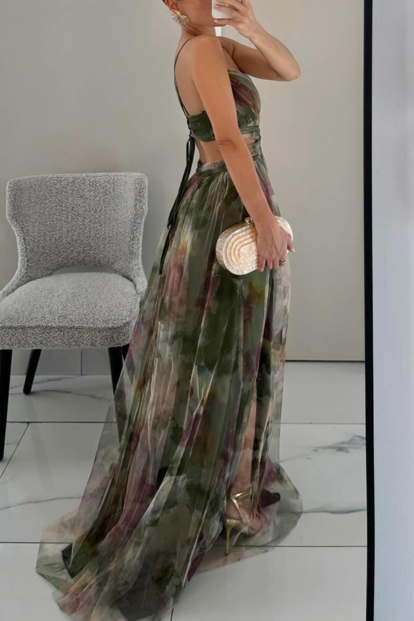 Kleid in Orange und Grün - Ansicht 10