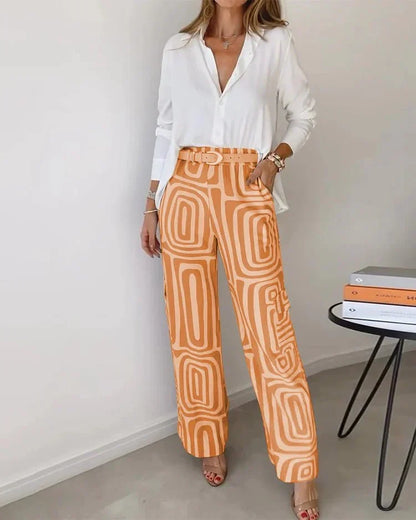 Zweiteiler aus Polyester mit Bindegürtel - Ansicht 6