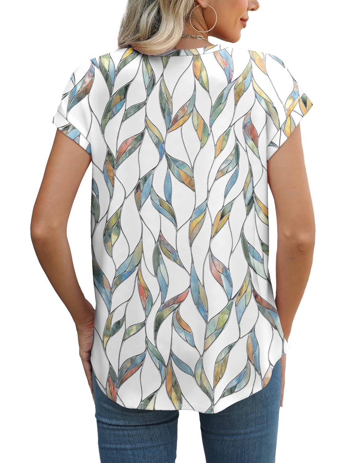 Bluse in Colorful Leaf - Ansicht 3