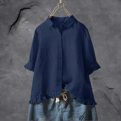 Top in Weiss und Blau - Ansicht 3