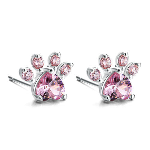 Roségold Pfoten Schmuckset