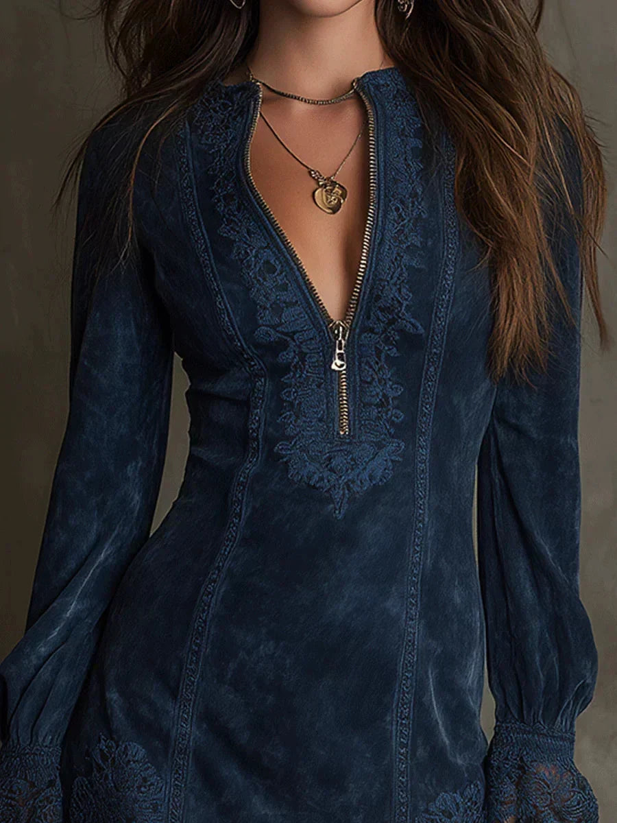 Minikleid mit Spitzendetails - Ansicht 3
