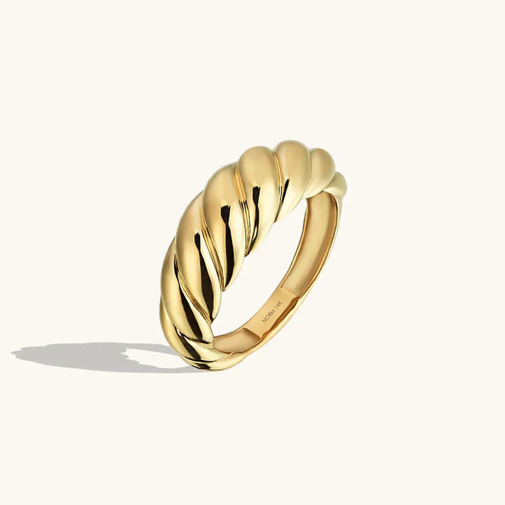 Croissant Ring | Weißgold