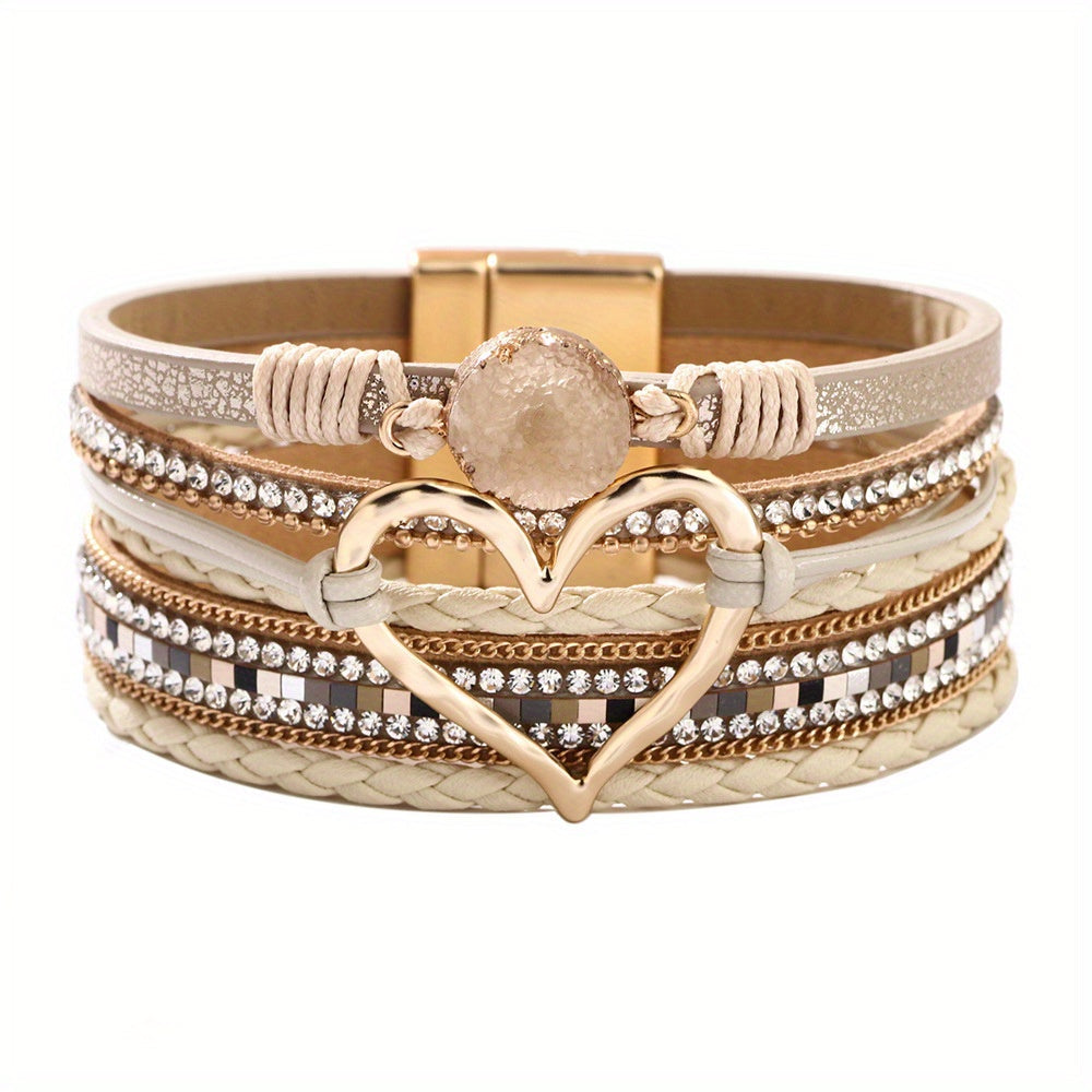 Boho Mehrlagiges Lederarmband