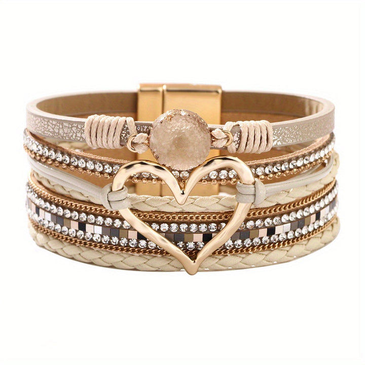Boho Mehrlagiges Lederarmband
