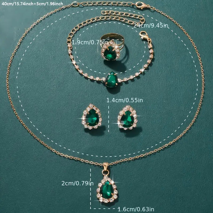 Elisandre Vermont Schmuckset | Gold