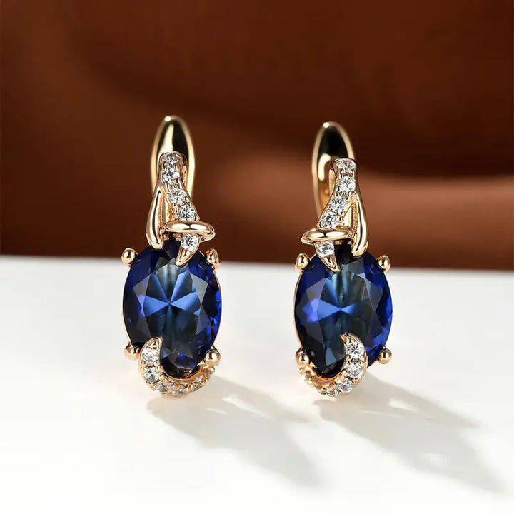 Boucles d'oreilles pendantes Royal Midnight | Or