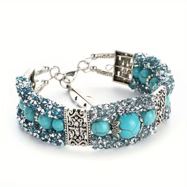 Bohème Armband aus Naturstein