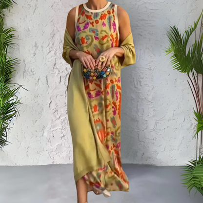 Kleid in Pistachio und Chocolate