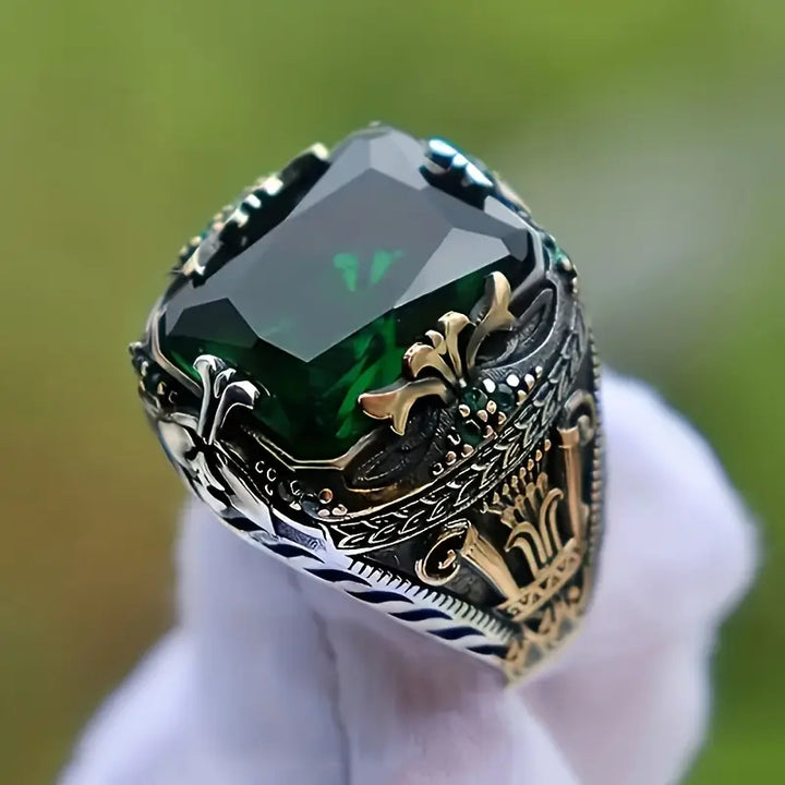 Klara Emerin Ring | Mehrfarbgold