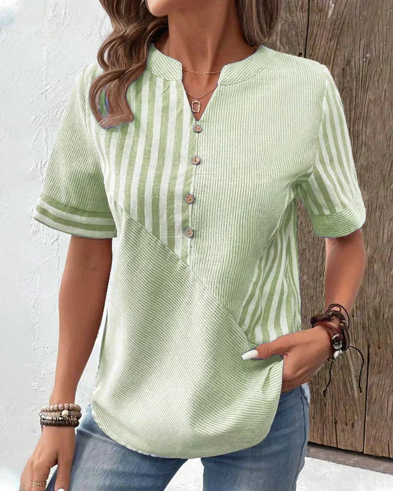 Bluse mit Streifenmuster - Ansicht 5