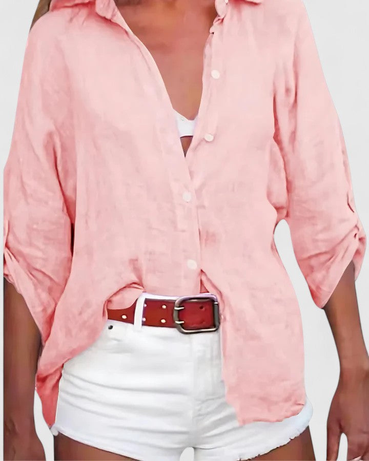Top in Rosa und Beige