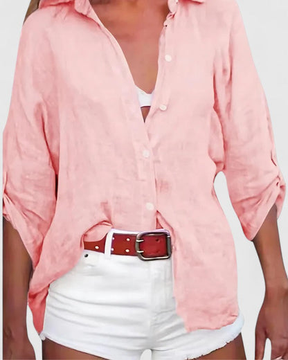 Top in Rosa und Beige