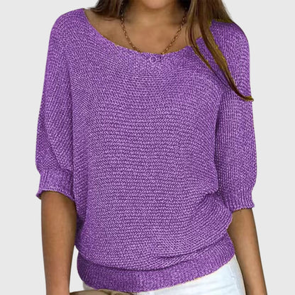 Strickpullover in Beige und Rot - Ansicht 8