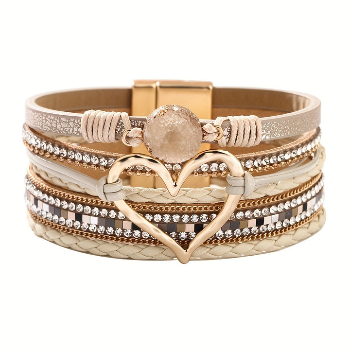 Boho Mehrlagiges Lederarmband