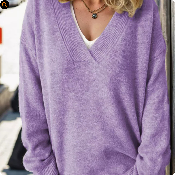 Strickpullover aus Kaschmirmix mit V-Ausschnitt - Ansicht 7