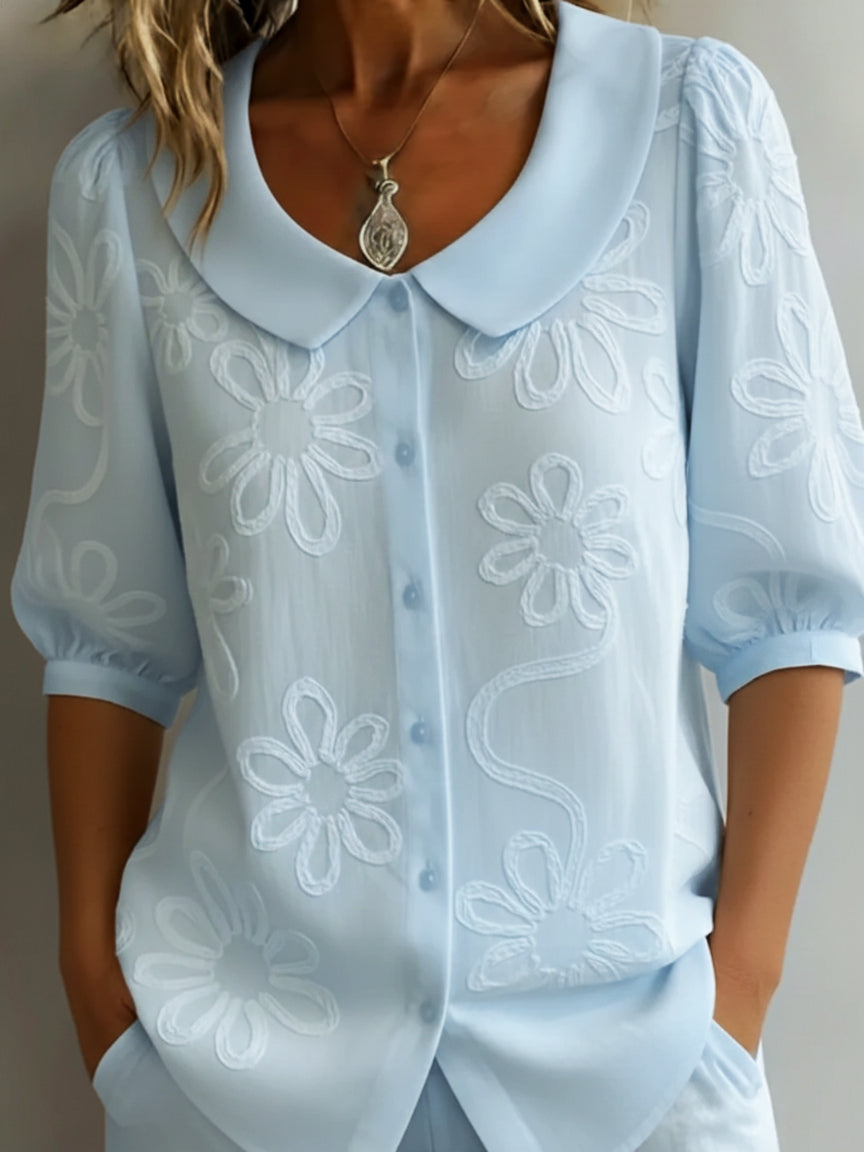 Bluse mit Blumenmuster - Ansicht 5