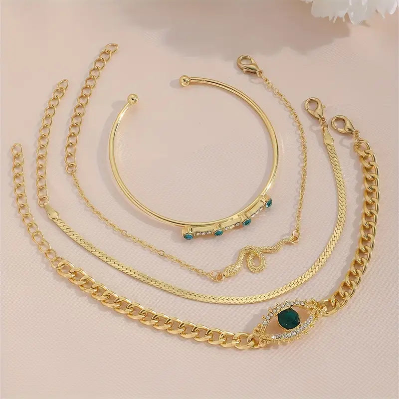 Serpina Veyra Armband-Set | Gold
