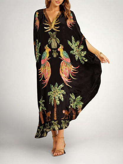 Kleid aus Polyester mit Paillettten - Ansicht 2