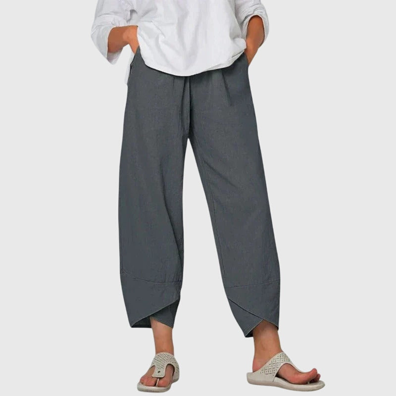 Stoffhose in Khaki und Schwarz - Ansicht 5