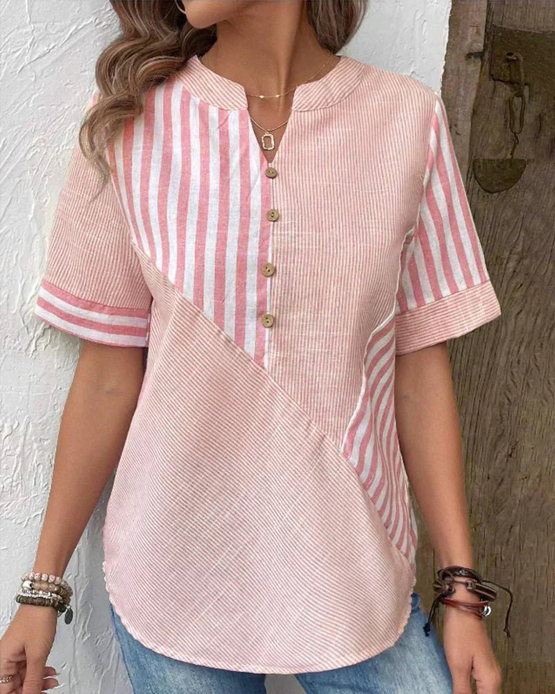 Bluse mit Streifenmuster - Ansicht 4